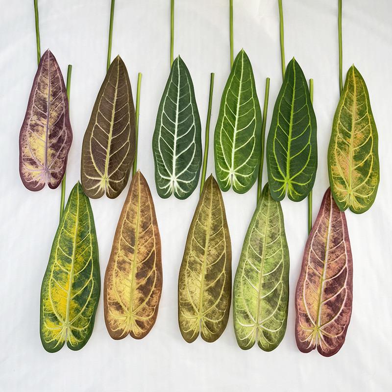 Realistic Tropical Faux Plant Home Decor With Green Leaves For Photography And Wedding Arrangements