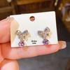 Silver Needle Diamond Tassel Drop Earrings: Elegant, Fashionable, Statement Design