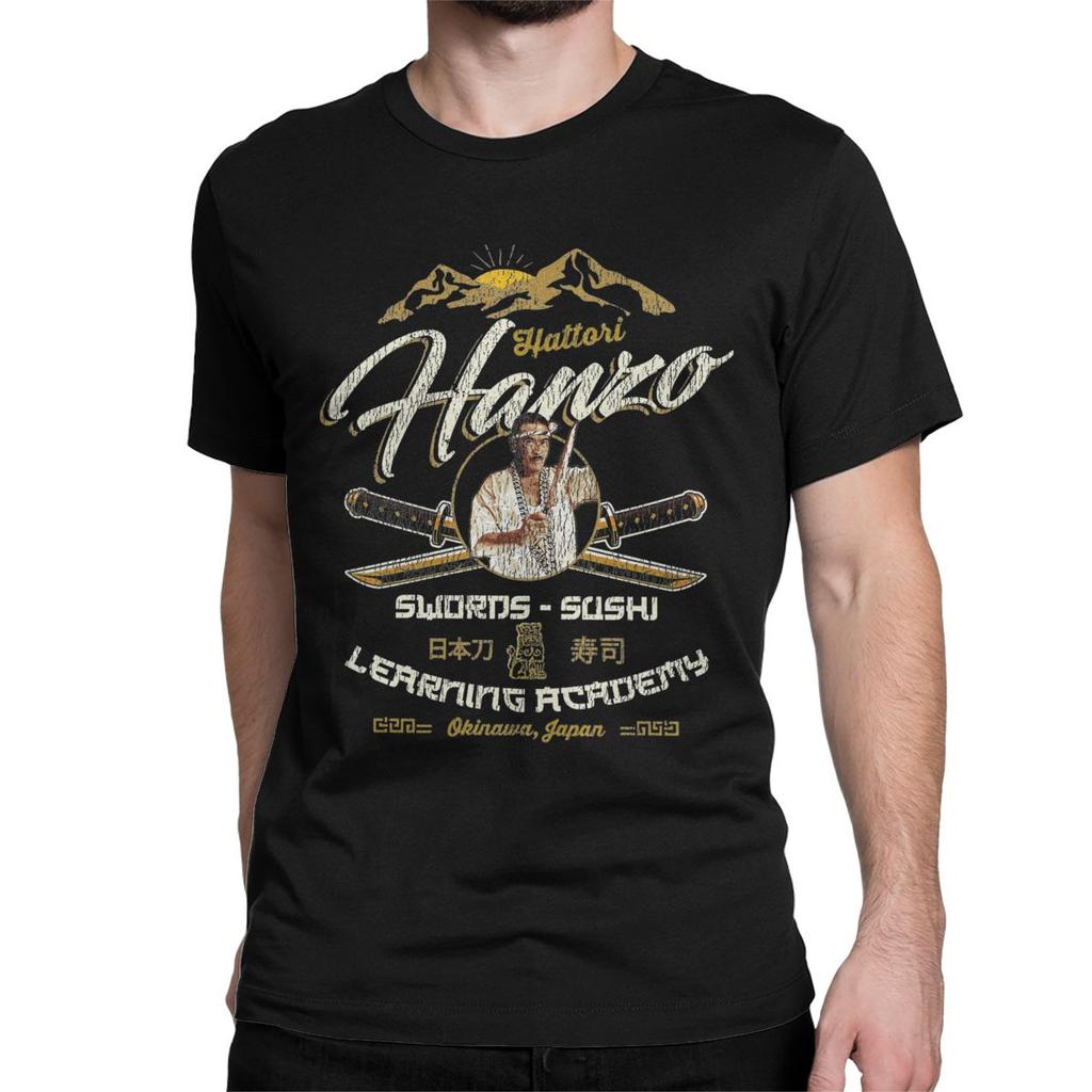 Hattori Hanzo Sushi And Swords Worn Out Kill Bill T Shirts Men's Cotton Funny T-Shirt O Neck Tees Clothes Birthday Present