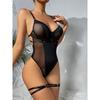Transition Sexy Zone With Leg Ring Mesh Patchwork Waist-Slimming Corset Underwear Jumpsuit Women 'S Sling Pole Dance Costume