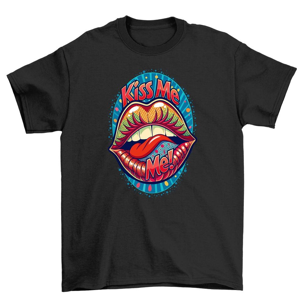 

Retro_91 Kiss Me, I m a Rock Star T-shirt - Funny Retro Feel! Unisex Design fo L