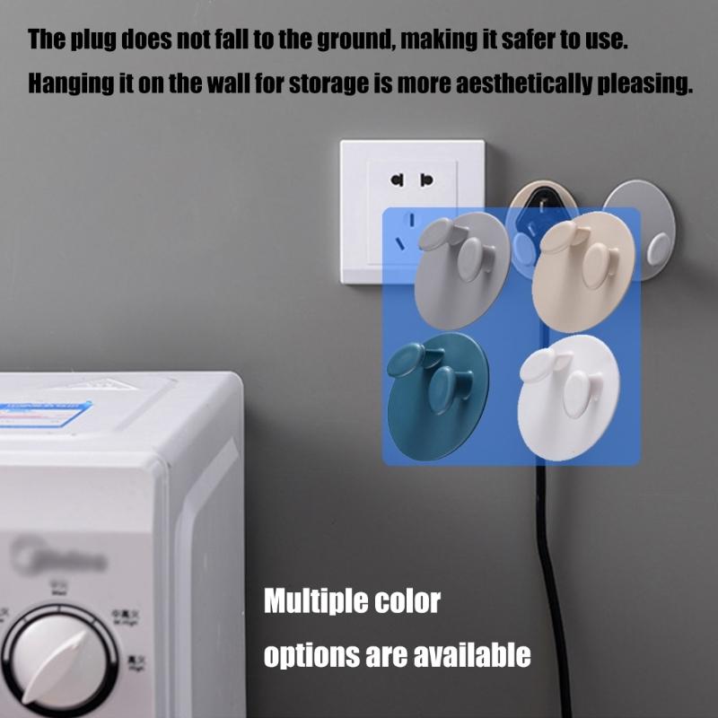 Wall Mounted Power Cord Organizers For Kitchen Countertops And Office Desks Durable Plastic Storage Shelf