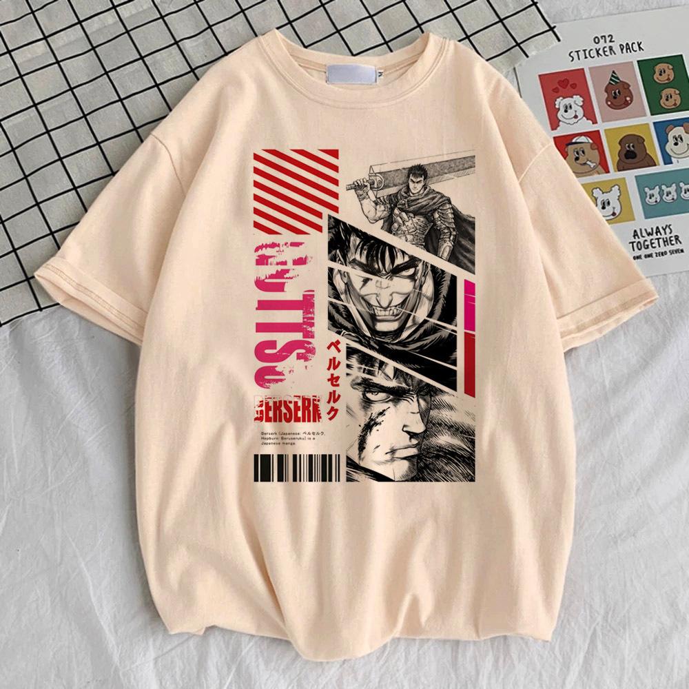 Berserk top tees girl Comfortable Trendy Classic harajuku kawaii anime tshirt Pop Culture Pastel 2000s Gothic