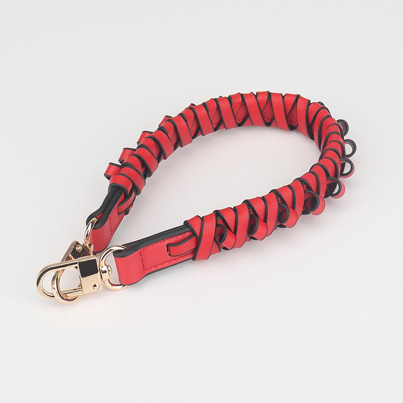 Braided Leather Replacement Handles Purses Straps Handbags Shoulder Bag Strap for Women Bucket Tote Clutch DIY Bag Accessories