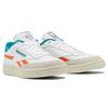 Reebok Club C Revenge White Seaport Teal Men Sneakers Footwear-White Pump-Orange GX0385
