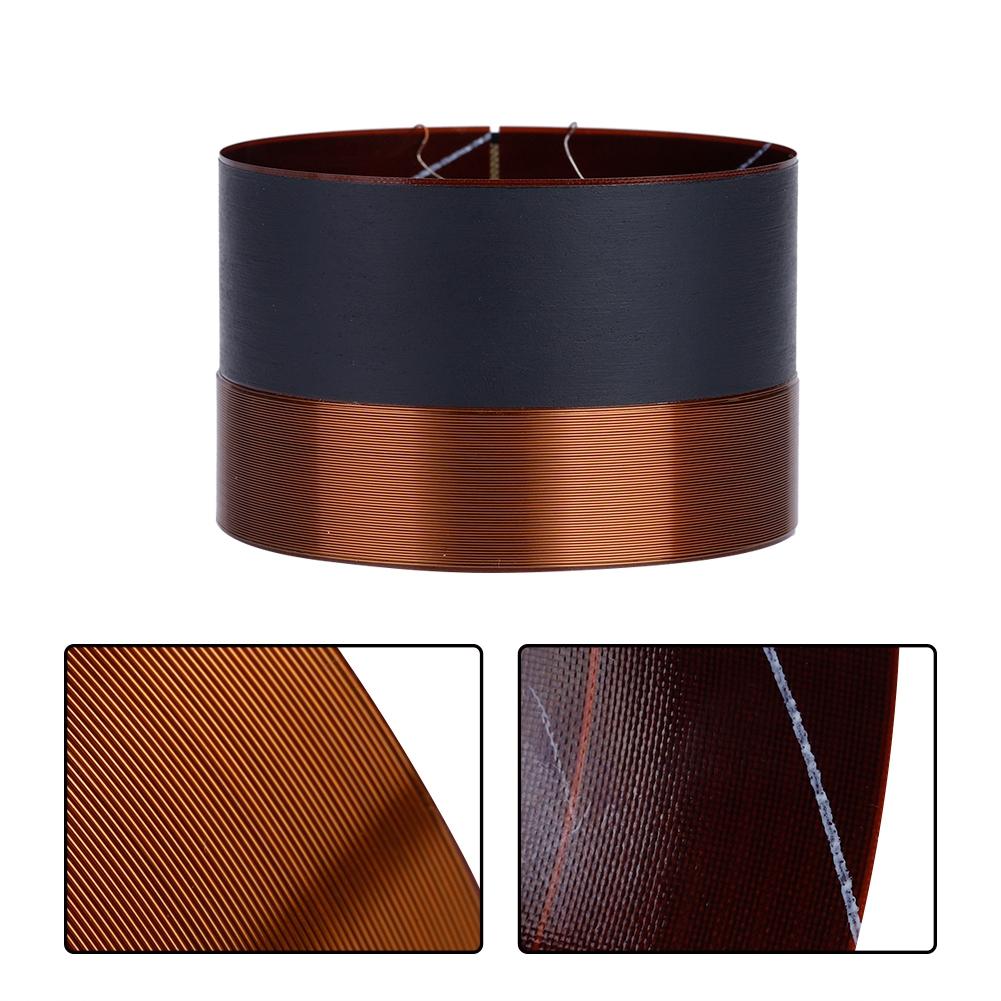 1ks 75,5mm audio basový reproduktor, kmitací cívka, basový reproduktor, zvuková mechanika, černý hliník