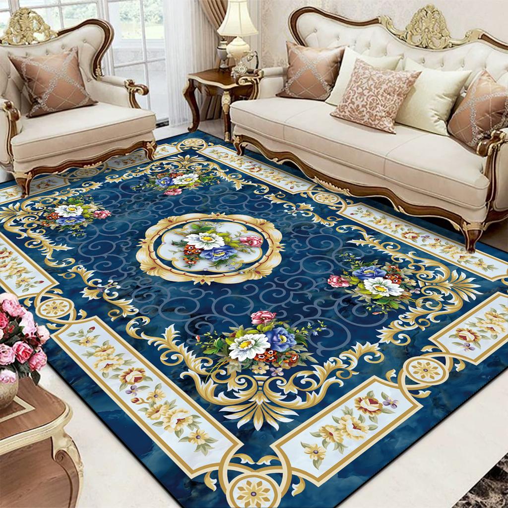 Chinese Luxury Carpet Large Non-slip Washable Rug for Living Room Bedroom Lounge Coffee Table Decoration