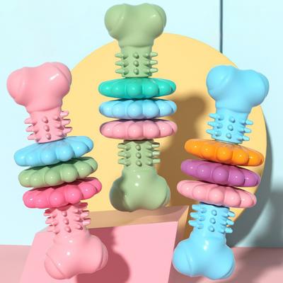 Pet Chew Toy Bone Shape Bite-resistant Dog Chew Toy Large Medium Small Dogs Teeth Cleaning Massage Relief Boredom Pet Dog Chew Toy