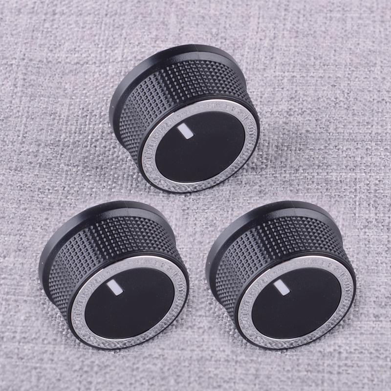 3Pcs 84793085 AC Heater Temp Climate Switch Control Knob Fit for Chevrolet Express GMC Savana 1500 2500 3500 2008-2013 2014