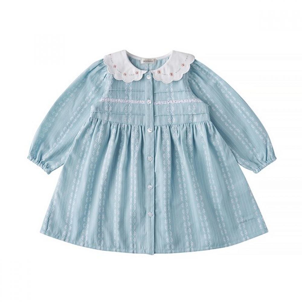 

Mink Mui Scallop Flower Collar Dress 36115 400 02 BL/6 years old (120)