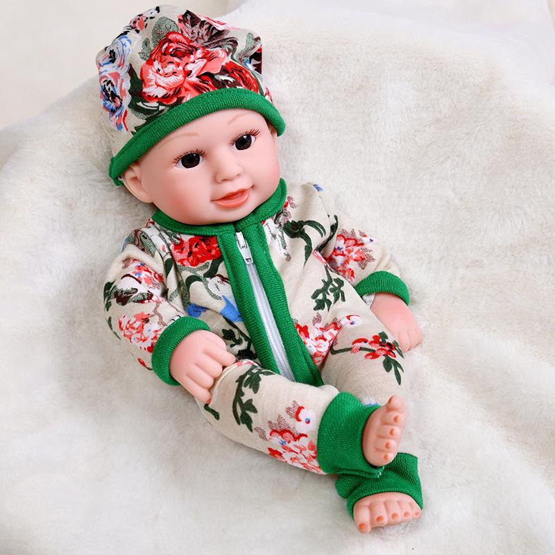30cm Silicone Reborn Baby Doll - Soft Sleep Companion & Child Role-Playing Toy