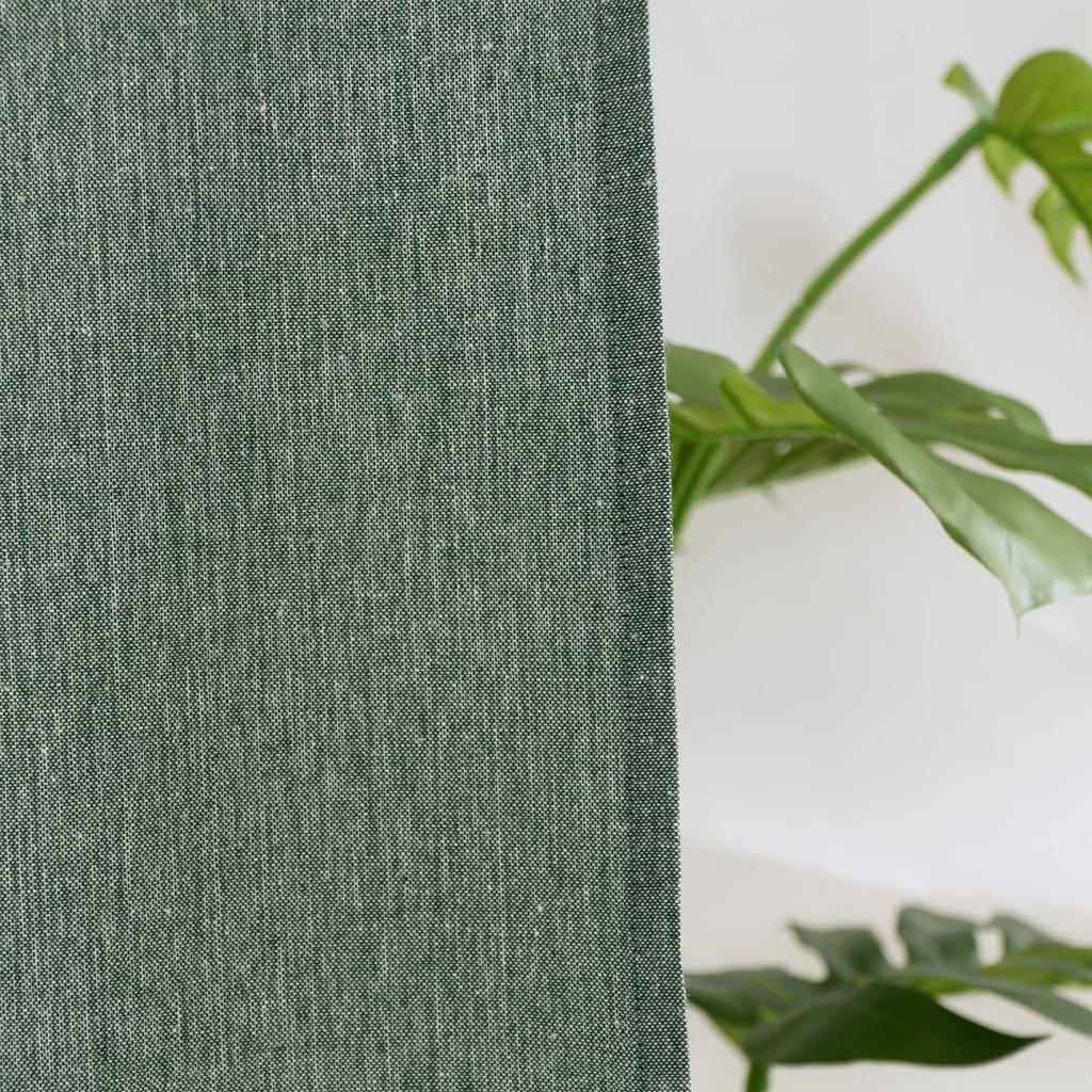 narumikk Noren Shardamu Cotton Blend Material Plain Made in India Noren Noren with Center Crack Approximately Width 85cm x Length 150cm Green (Size