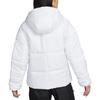 Nike Logo Print Solid Color Hooded Loose Jacket Women Outerwear White FB7673-100