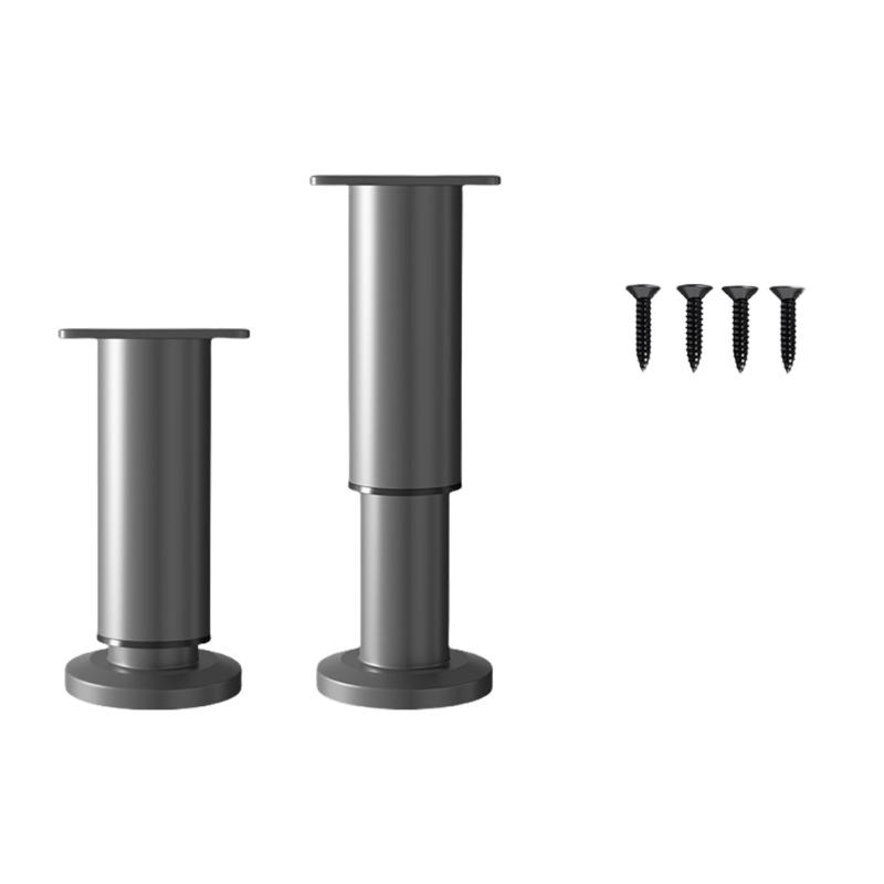 Packung mit 2 verstellbaren Stahlmöbelbeinen Sofabeine Couchbeine Stoßdämpfende Fußpolster für Schreibtische Sofas Regale & Kommoden