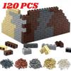120PCS Wall Blocks MOC Thick Multiple Sizes Plastic Bricks Checkered Wall Tiles Mixed DIY Construction Compatible with Brands