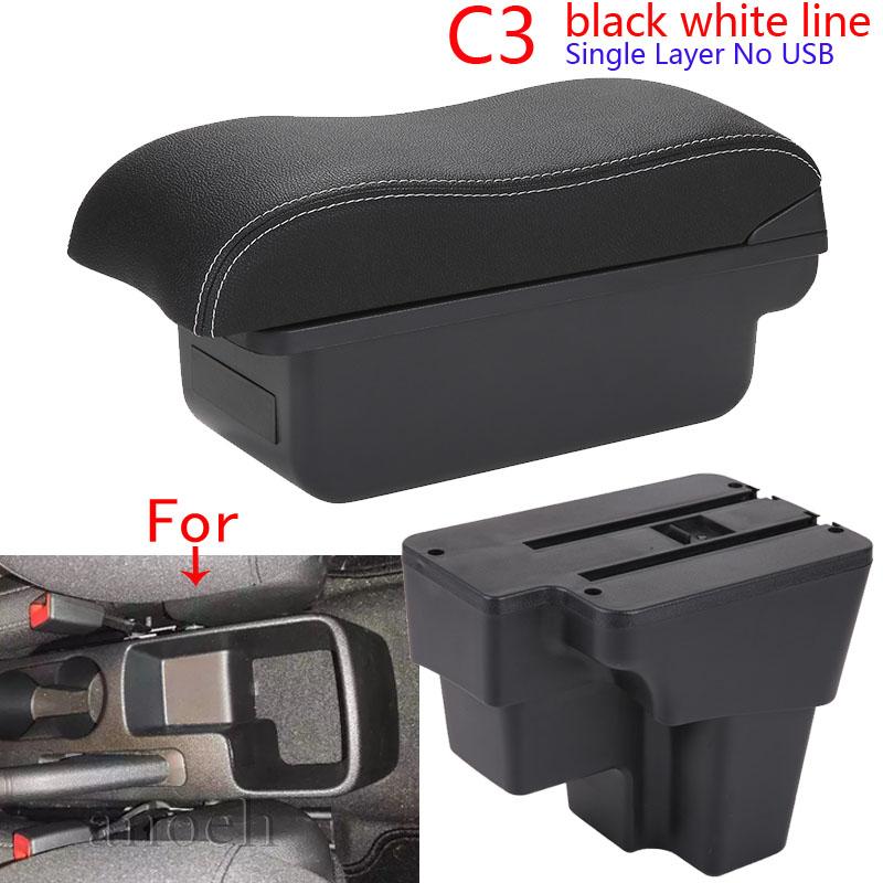For KIA RIO Armrest Box For KIA STONIC Cerato Car Armrest Curved Surface leather Simple installation Storage box 2015-2025