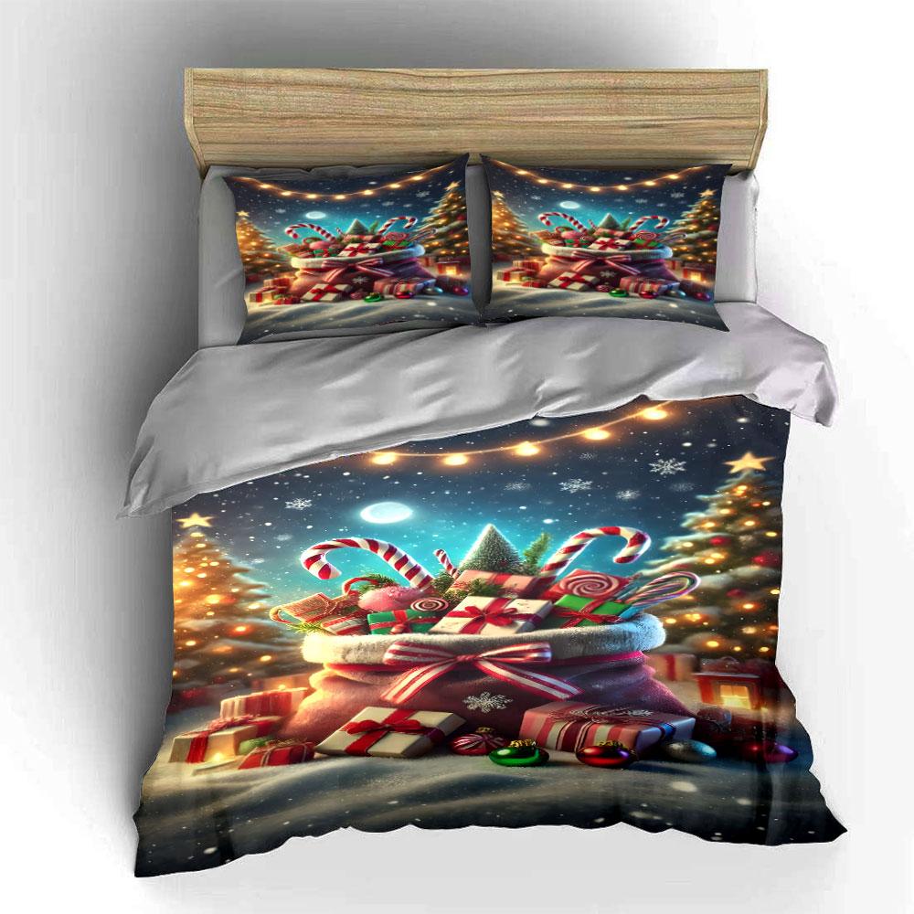 Festive winter charm Bedding sets Duvet cover sets Duvet covers Pillowcases(1*Duvet Cover 2*Pillowcases without duvet insert)