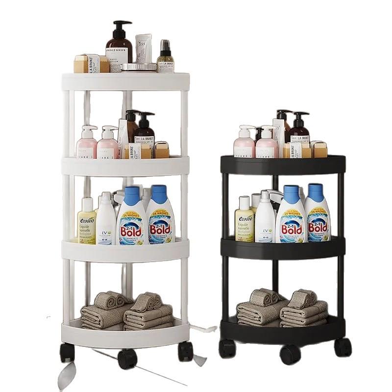 Triangular Multi-Layer Corner Shelf for Bathroom, Kitchen, Bedroom, and Living Room Storage