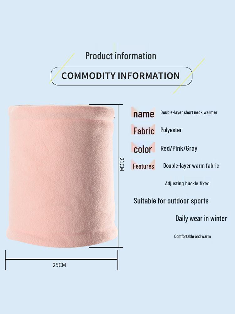 Unisex Winter Fleece Neck and Ear Protection Mask - Windproof and Warm