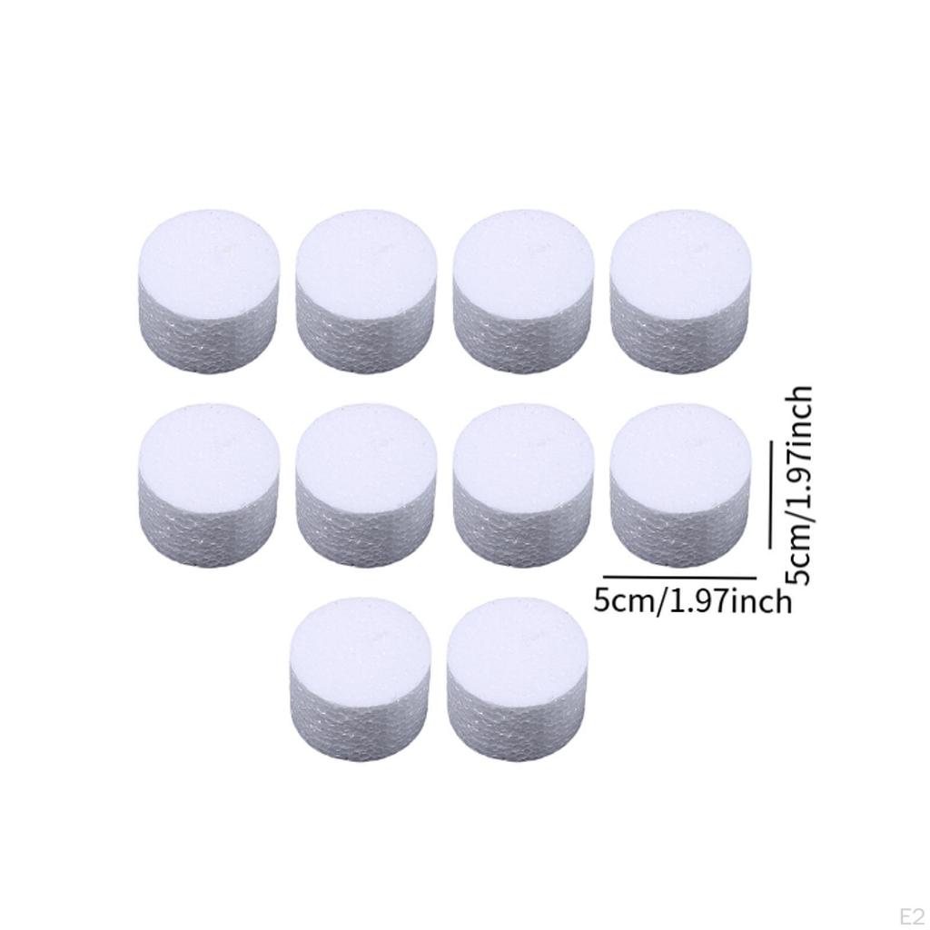 10 Pieces Foam Cylinders ,White ,Painting Supplies, Carving Craft Material Circles for Crafts