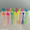 100Pcs Animal Flamingo Heart Party Supplies Food Pick Buffet Fruit Fork Snack Cake Dessert Salad Sticks Cocktail Toothpick Skewe