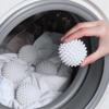 4 Pieces Circular Pure White Magic Cleaning Drum TPR Anti-Winding Laundry Ball Washing Machine for Dirt Removal and Knotting
