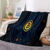 Bitcoin Soft Throw Blanket Game Blanket Bed Throw Blanket Warm Cartoon Printed Bedspread Bed Couch Sofa Birthday Gifts for Boys