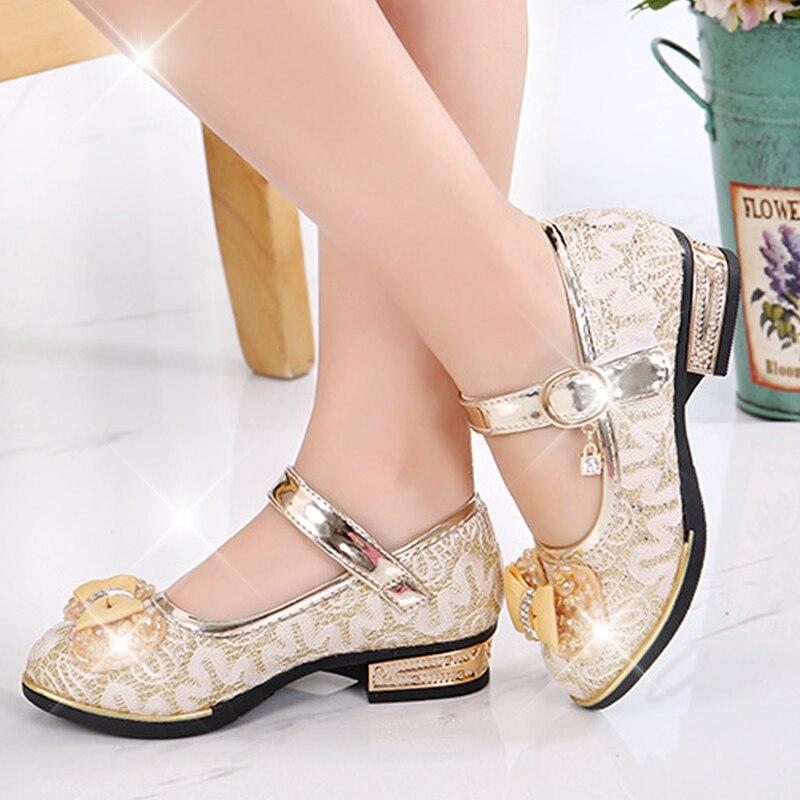 Dětské boty pro svatební šaty Dětské boty pro princezny Kožené boty pro dívky Obuv pro volný čas