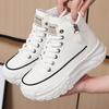 Dad Shoes Are Fashionable and Versatile, Mid-tube Shoes, Casual Thick-soled Sports Shoes, White Shoes, Soft Soles and Comfortable Single Shoes