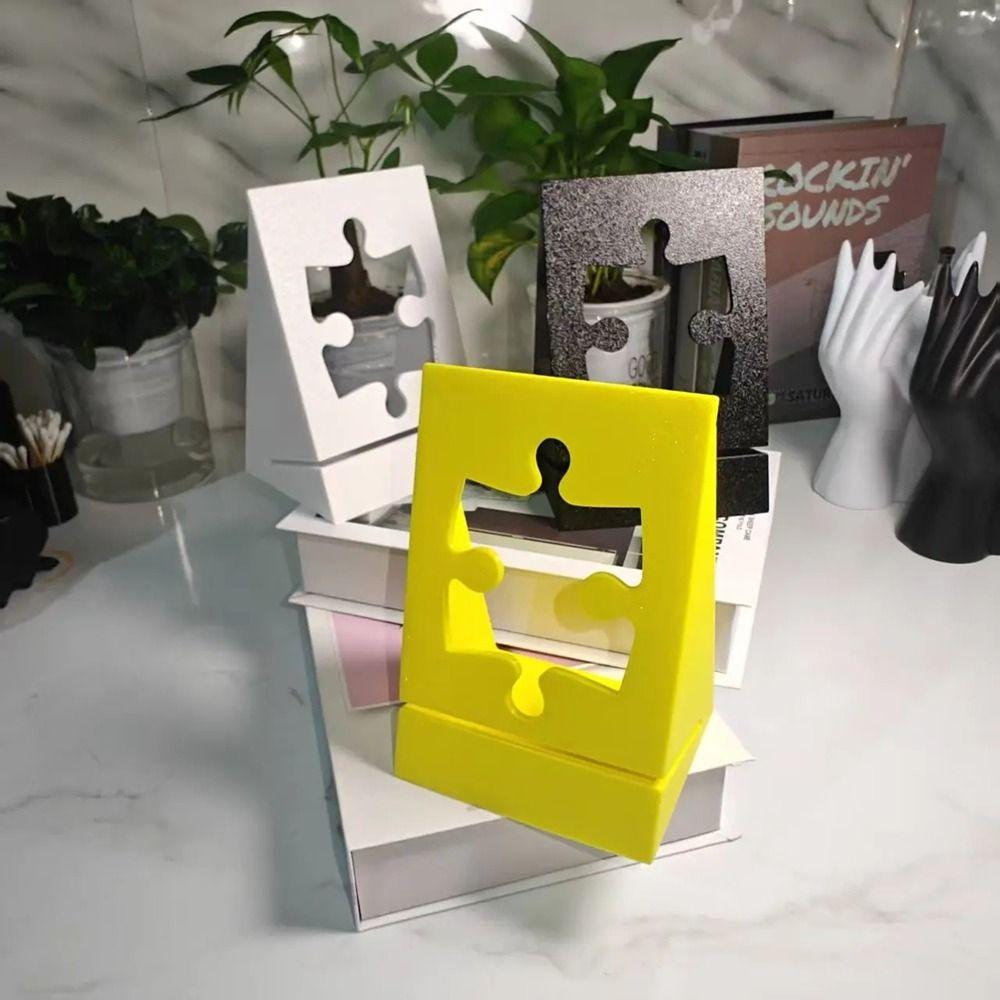 Creative 3D Printing Puzzle Box Stand Plastic Decorative Poster Holder Stable Support Puzzle Storage Rack Table