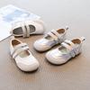 Girls' Small Leather Shoes, New Autumn Soft-soled Princess Shoes Silver, Performance Dance Shoes, Korean-style Patchwork Single Shoes
