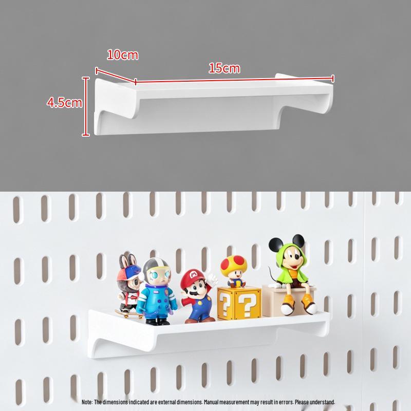 Wall-Mounted Pegboard Organizer with Accessories: Versatile Punch-Free Hanging System for Kitchens, Tool Rooms, and E-Sports Rooms.