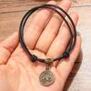 South Japan Sandal Bracelet Fashion Black Rope Anklet Foot Jewelry 12 Constellations Foot Chain