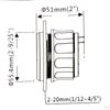 52mm (2'') 9-327 Waterproof Boat Marine Water Temperature 16L Bezel