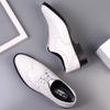 Summer Leather Dress Shoes Men Summer Hollow Out Plus Size Man Business Shoes Wedding Footwear Casual Shoe Male