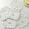 Soft Cup Mat Heart Western Food Mats New Table Cotton Napkins  Wedding Decoration