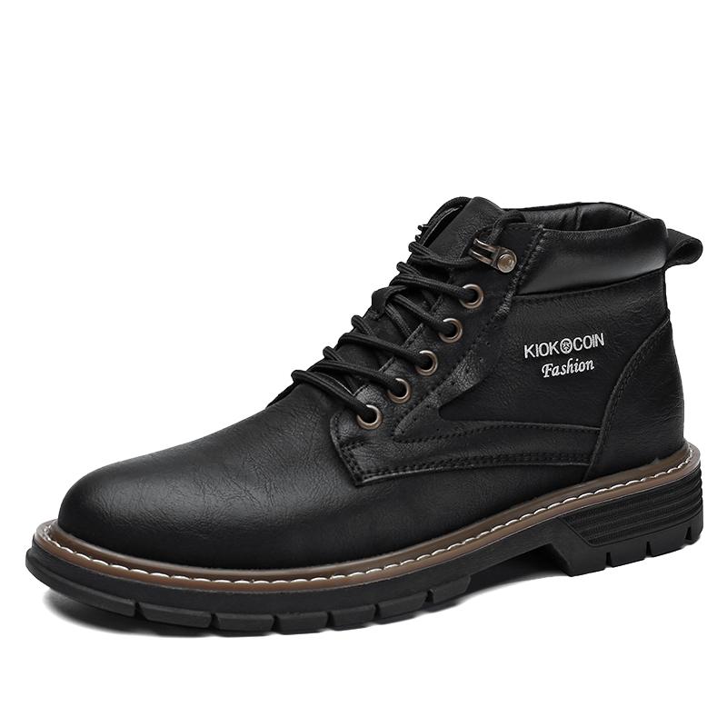 Spring Autumn Classic Outdoor Men Boots Non Slip Comfortable Big Size Men'S Shoes Casual Leather Basic Boots Brand Fashion Shoe