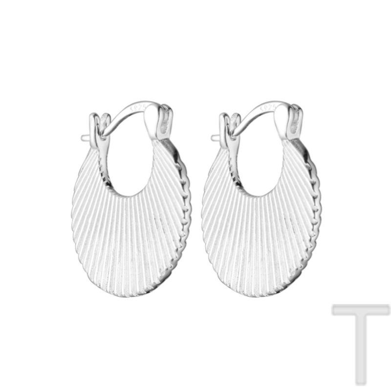 

Простая геометрическая текстура, плиссированная сумочка, серьги, ушные пряжки, женские нишевые холодные серьги