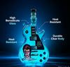 Electric Guitar Shaped Liquor Decanter 375ml High Borosilicate Glass Rock Print Wine Bottle Whiskey Gin Container Bar Display