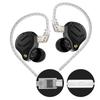 KZ Pisces 2DD Dynamic Drive Earphones Adjustable Earbuds HIFI In Ear Wired Gaming Earphones 2PIN 3.5MM Type-c Plug Cable