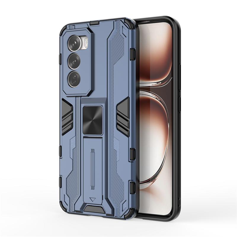 

For OPPO Reno 12 5G Case Shockproof Armor Camera Lens Protection Cover For Reno 12 Reno12 5G Magnetic Ring Stand Bumper Cases For Reno 12 5G синий