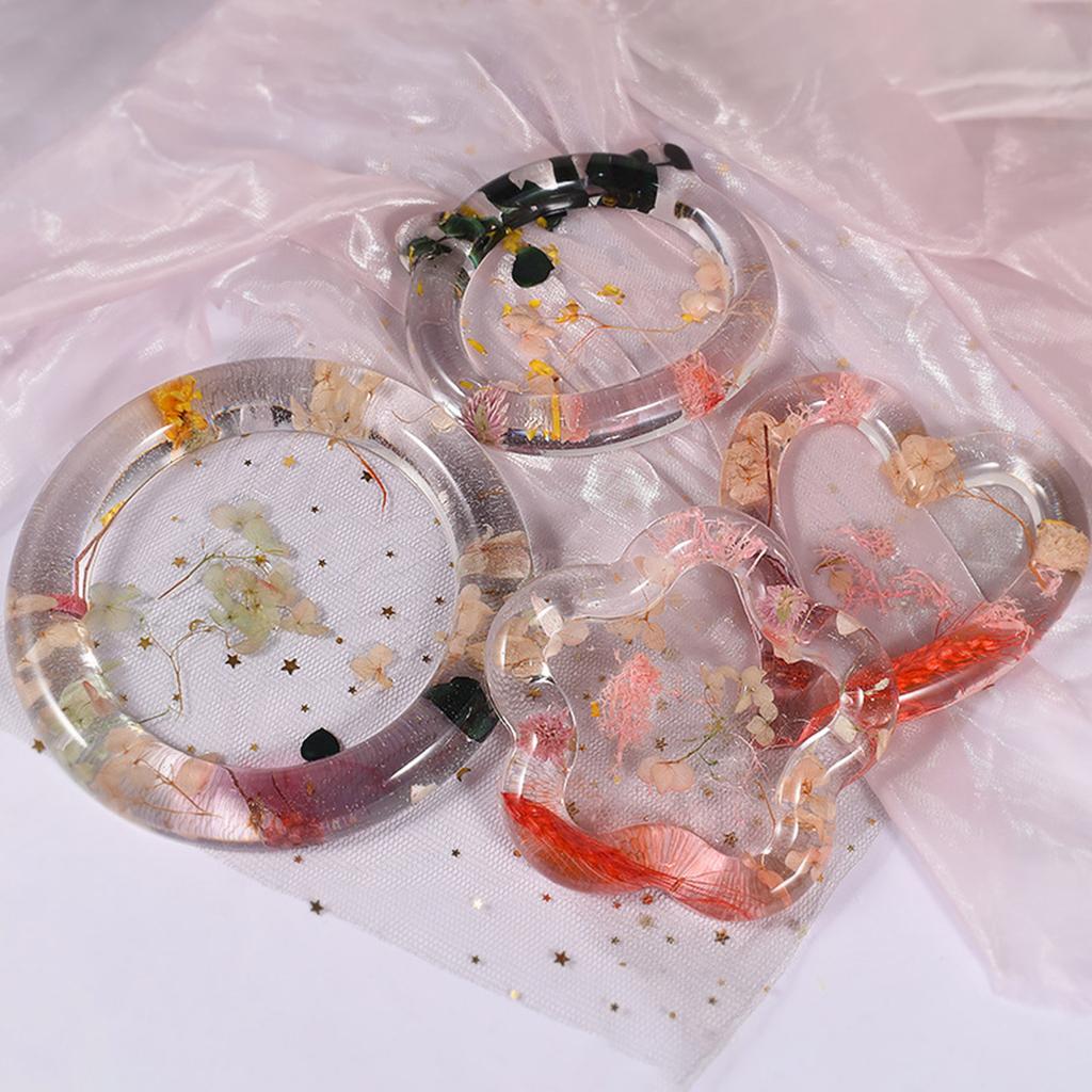 Gemeotric Liebe Bär Untersetzer Form Harz Silikon Formen Diy Kristall Kleber Lagerung Tablett Form für Die Herstellung Von Obst Lagerung Platte