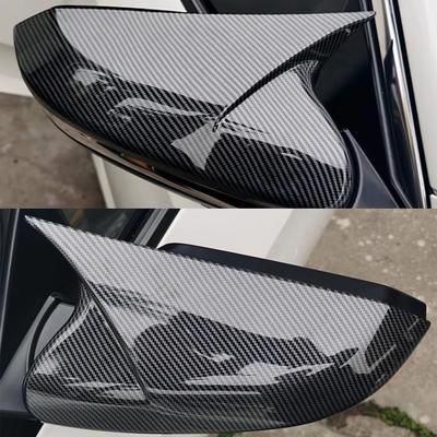 Forma de Cuerno ABS Estilo Fibra de Carbono Cubierta de Espejo Lateral Retrovisor Tapas Retrovisor Para Honda Para Civic 10º