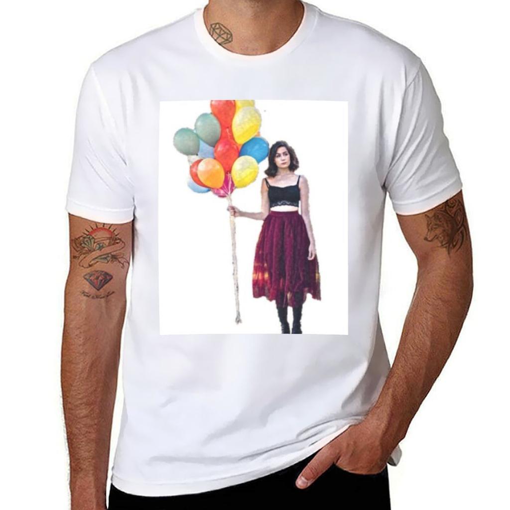 Dodie with balloons TShirt Casual Soft Cotton Short Sleeve Tee