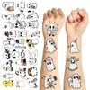 10Pcs Halloween Cute Ghost Temporary Tattoo Stickers Cartoon Horror Tattoos Stickers Waterproof Funny Decals For Kids Gift