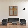 VidaXL Solid Pine Wood Garden Lounge Set 8 Pcs with Cushions Patio Furniture Outdoor Furniture Set Furniture 3076506