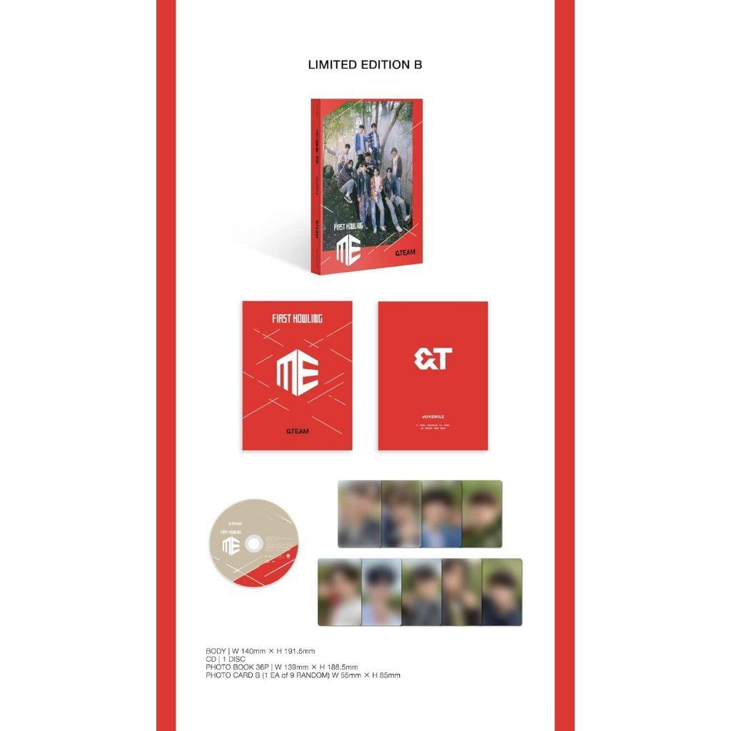 &TEAM First Howling : ME First Limited Edition Type B CD + Photo Book + Card