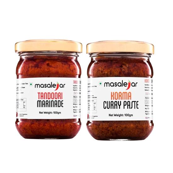 

Masalejar Mughlai Ready to Cook Spice Mix | Tandoori Marinade | Instant Cooking Paste for Chicken, Paneer & Veg (Pack of 2, 100g Each)
