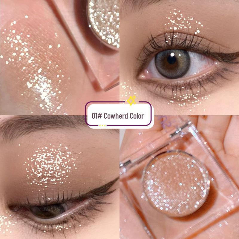 FAICCIA Cowherd & Weaver Shimmer Cube: Single Color, Fine Shimmer Eyeshadow Highlight