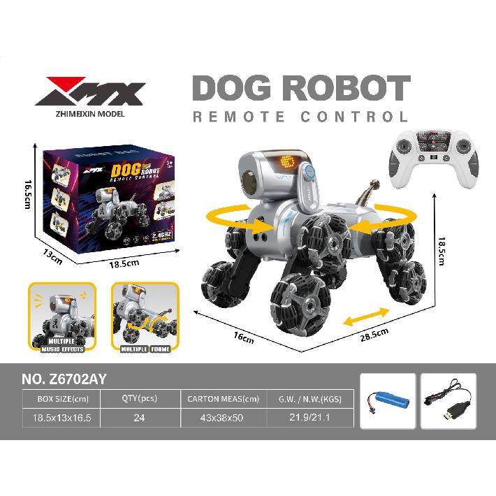 

Умный пульт дистанционного управления Робот-собака Детская игрушка для мальчиков Электрическая дрифт-машина Управление жестами Восьмиколесный трюковой Механический пес Eight-Wheel Stunt Robot D